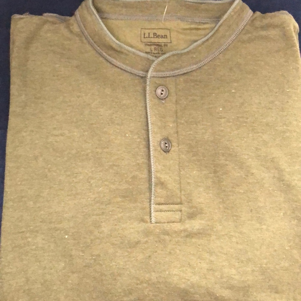 NWT LL Bean Olive long sleeve